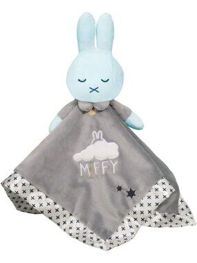 New w/ Tag Douglas Baby Lil Snuggler Grey Miffy Rabbit  Security Blanket Lovey